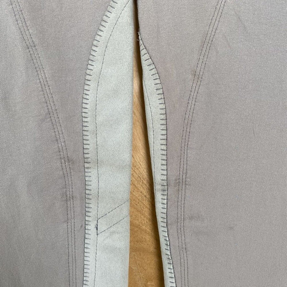Trainer's Choice Euro Seat Breeches Riding Pants Sz 26R fits like 28 Gray - Picture 8 of 14